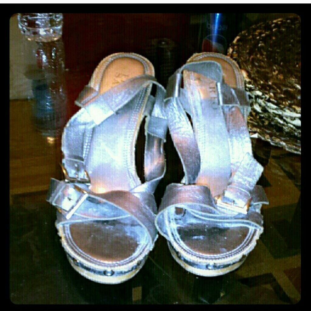 Silver sandals
