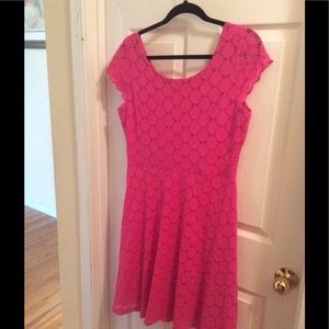 Ronni Nicole Hot Pink Dress