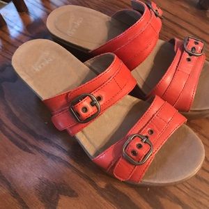 Dansko Sophie Leather Sandal red 36