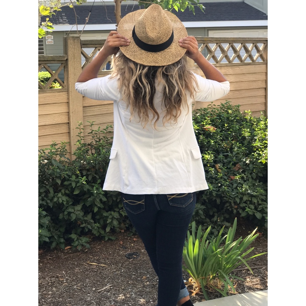 G by Guess white cotton Blazer
