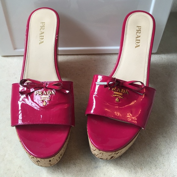 Prada platform cork sandals size 39 - Picture 2 of 6