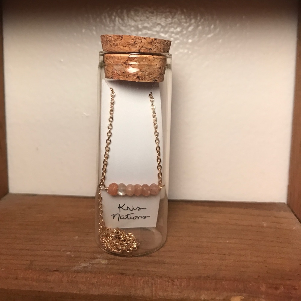 Kris Nations moonstone necklace