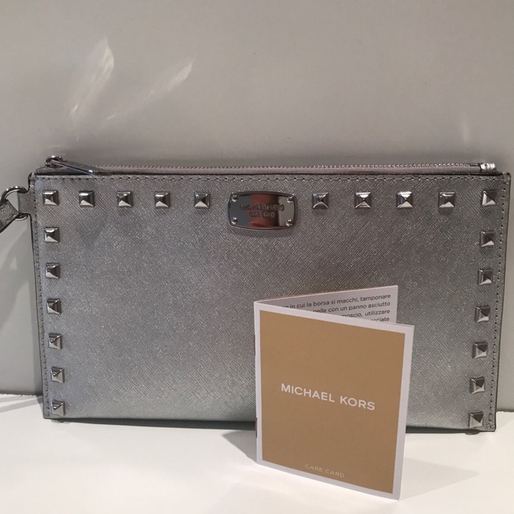 Michael Kors Sandrine Large Studded Clutch