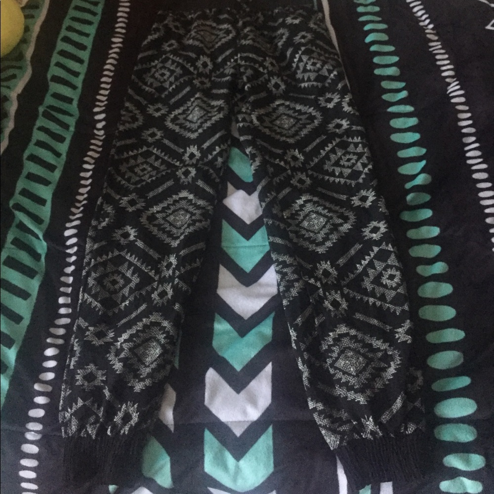 Aztec print joggers