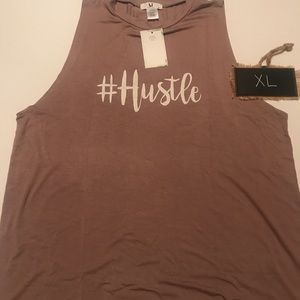 #hustle tank top!