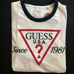 ⚡️SS GUESS VINTAGE RINGER TRUE WHITE⚡️