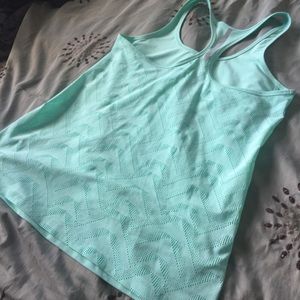 Under Armour teal racerback with cutout back