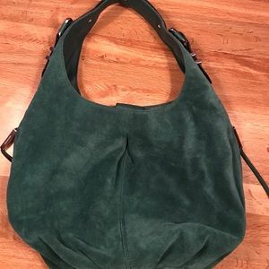 B Makowsky suede hobo