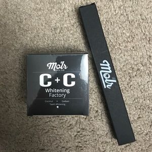 Teeth Whitening Powder and Toothbrush