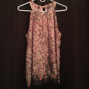 NY&C sleeveless pink blouse size medium