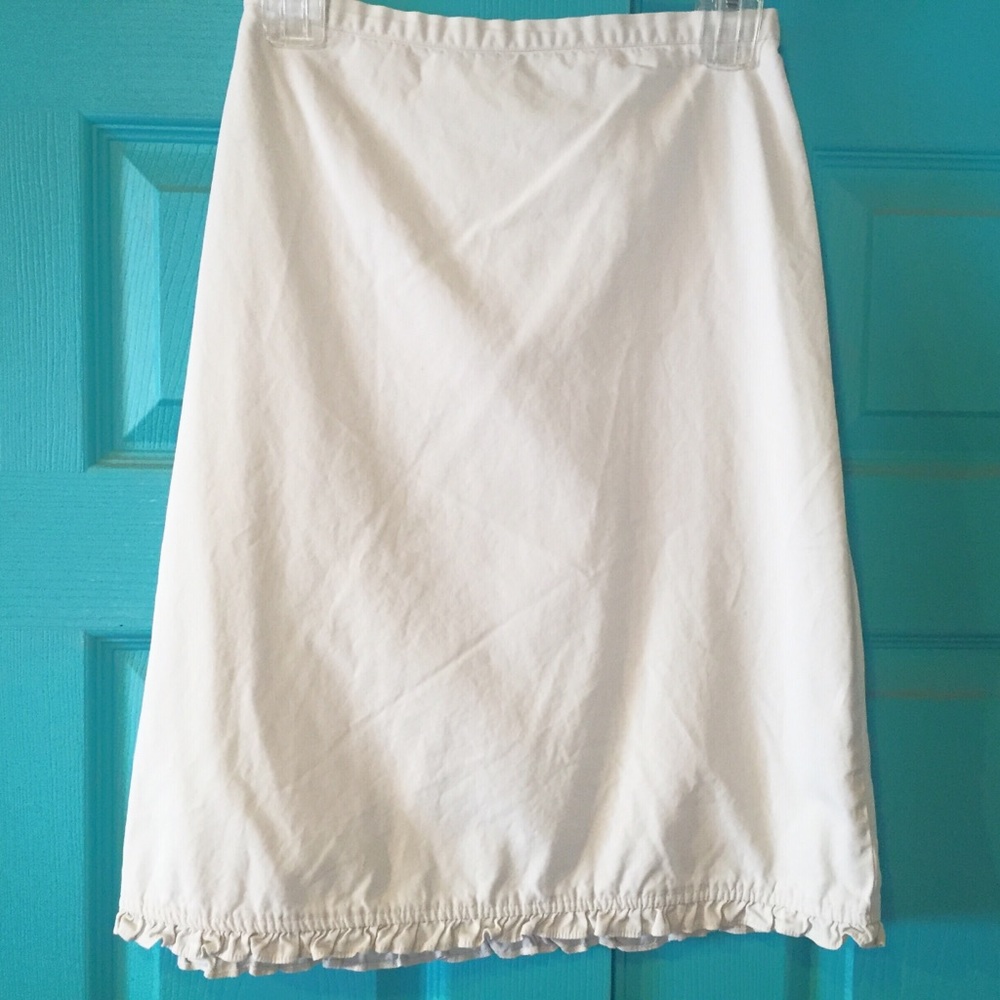 Cream Dainty Pencil Skirt