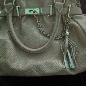 Steve Madden purse three straps gold and mint