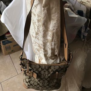 Brown authentic coach purse