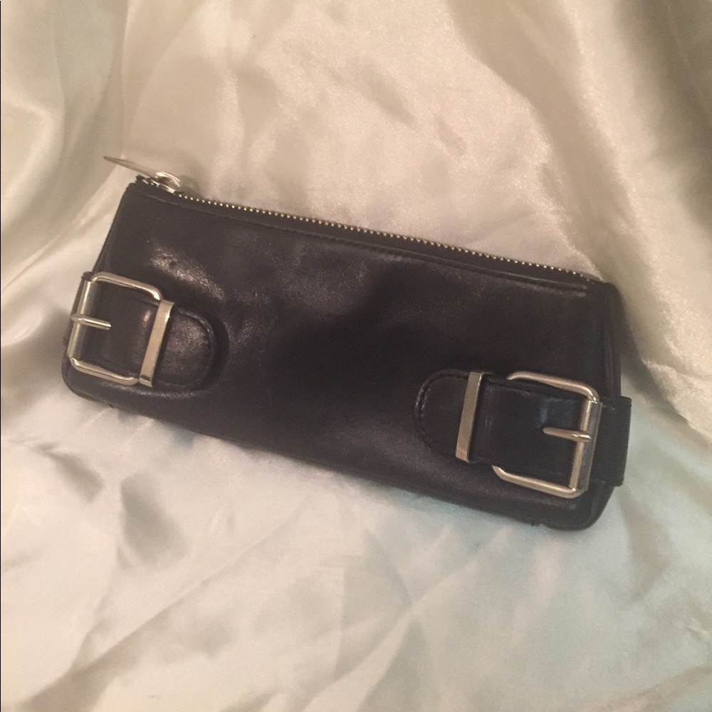 Banana Republic Black Leather Clutch