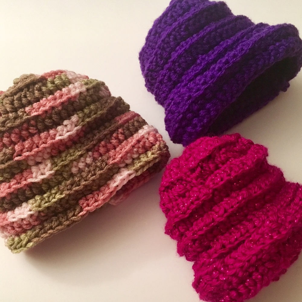 Crochet Baby Hats (Newborn)