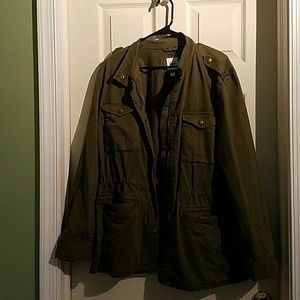 GAP Women's olive green utility jacket