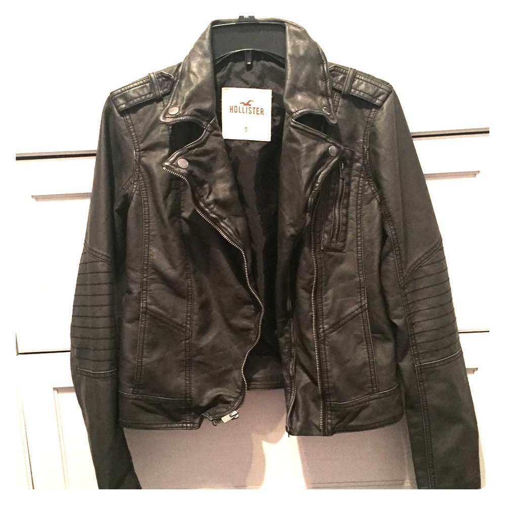 Hollister new leather jacket - Black 🖤