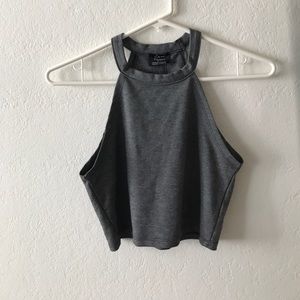Zara Grey crop top in size S