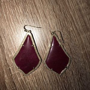 Burgundy Kendra Teardrop