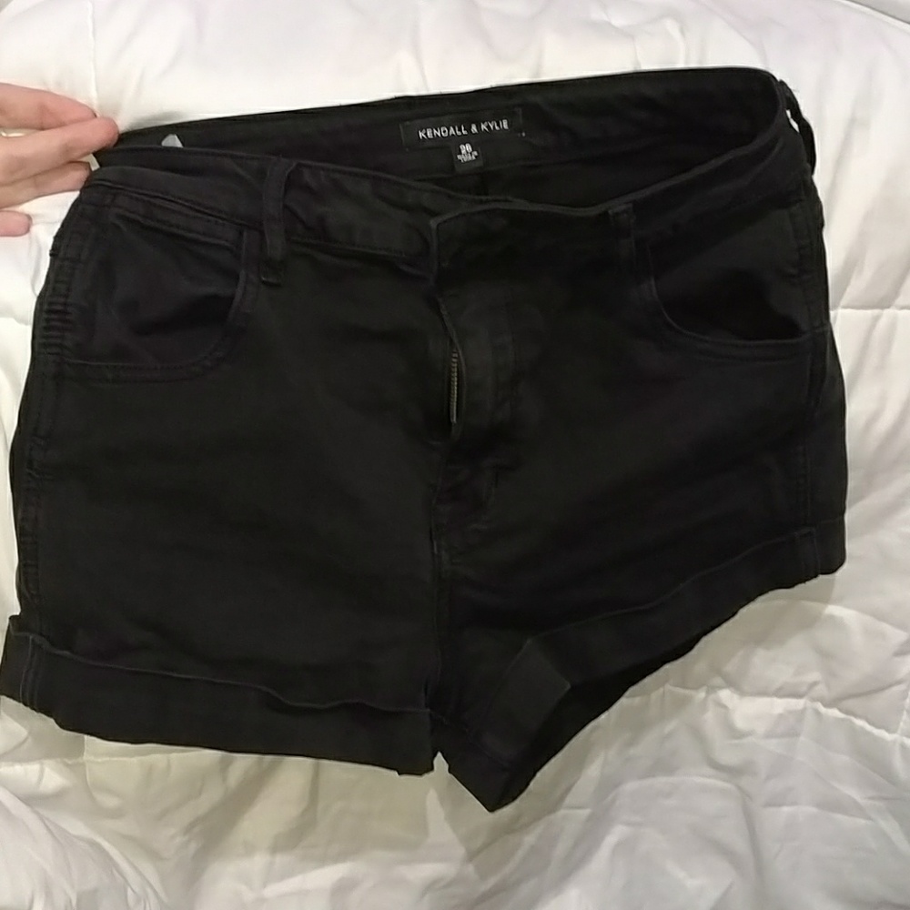 Black high waist shorts