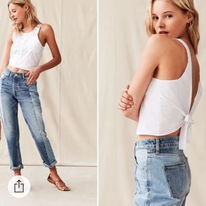 Urban Renewal Oxford Tie back top