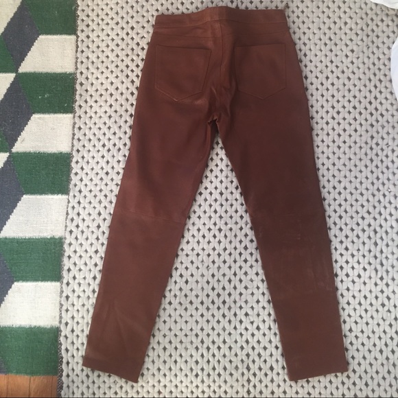 Brown Leather Pants - Picture 3 of 3