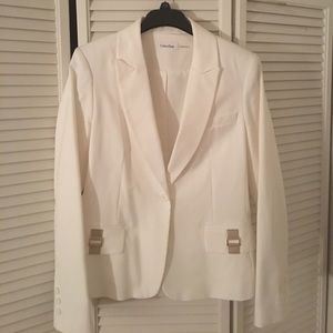 Calvin Klein white blazer
