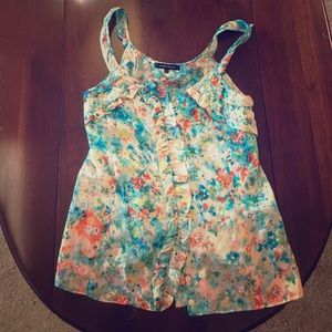 Nanette Lepore spring time floral blouse