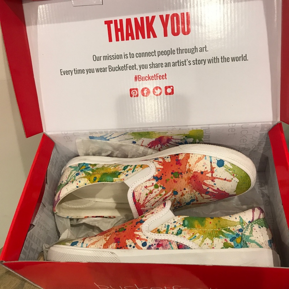 Bucketfeet slip on sneakers