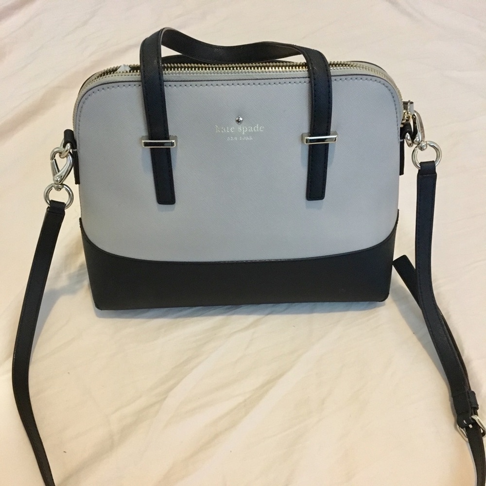Kate Spade Cedar Street Maise Satchel,Cement\Black