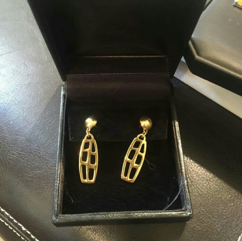 St. John gold earrings..FLASH SALE
