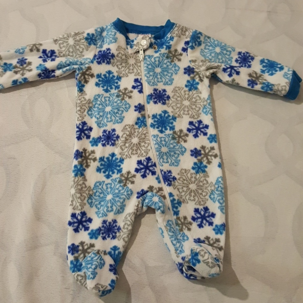 Winter fleece footed pj's