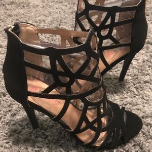 Brand New!!! Sexy Black Caged Heels