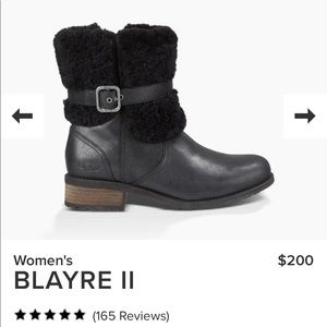 Water Resistant Black Ugg Boots BLAYRE II