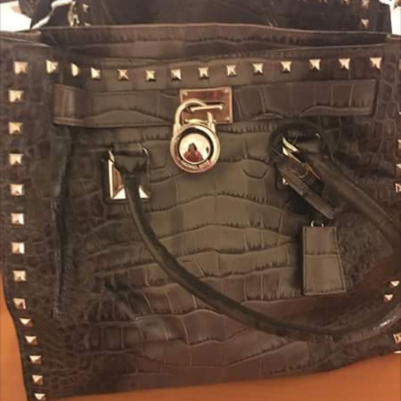 Silver studded Michael kors bag - Picture 1 of 1