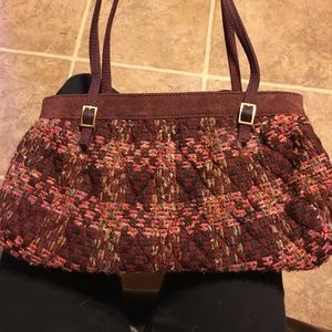Vera Bradley twill printed hand bag