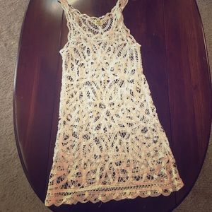 Free people white lace swimsuit cover