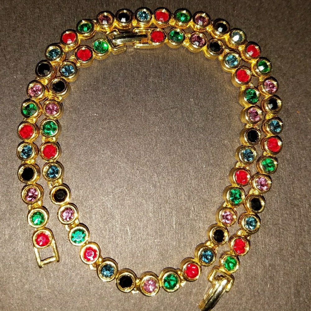 ❤2 Rhinestone bracelets - Picture 2 of 2
