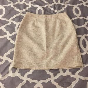 Beige pencil skirt with gold flecks Beige pencil skirt with gold flecks