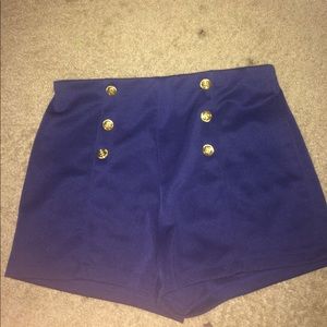 Dark blue sailor shorts
