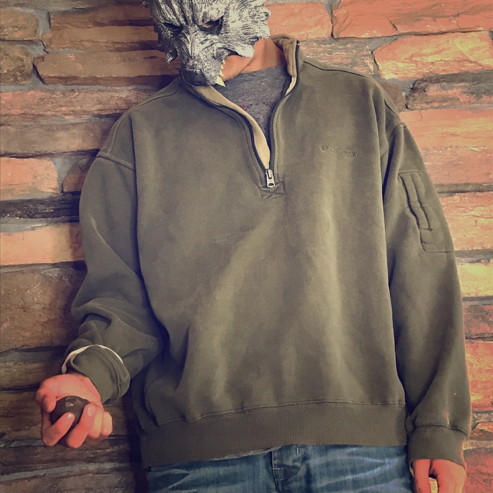 Columbia Green Sweater Rugged (Squat Fit)