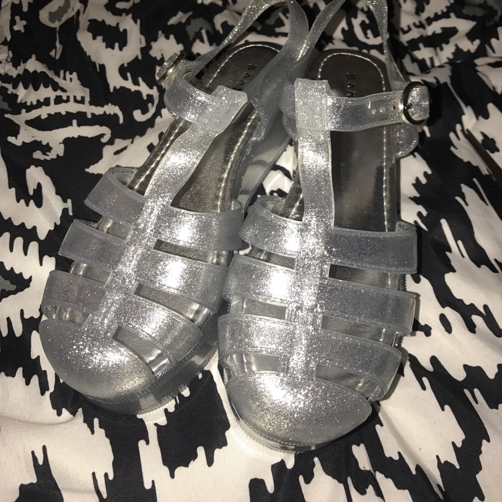 Jelly platform sandals