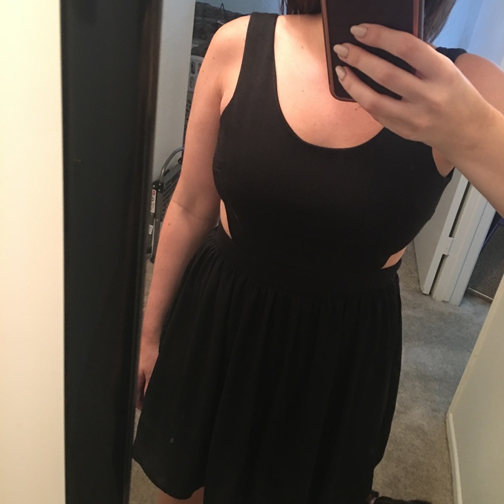 Black cutout dress