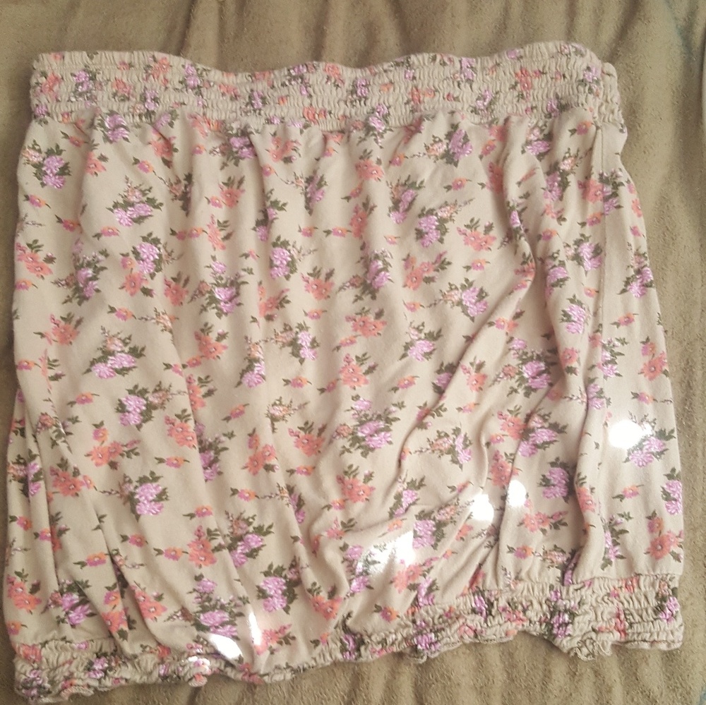 floral tube top