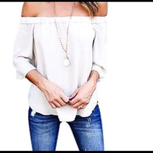 Cute off the shoulder shirt