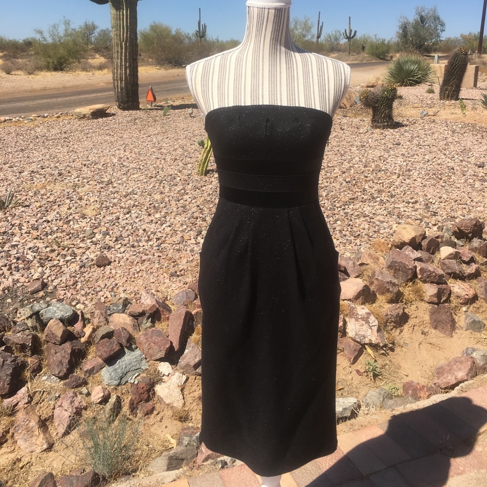 DVF midnight black cocktail dress
