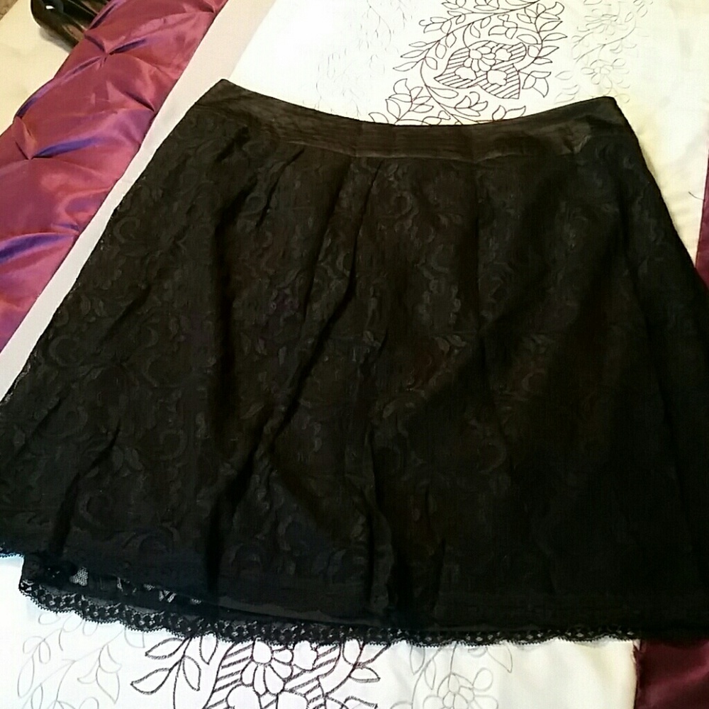 Black  lace skirt