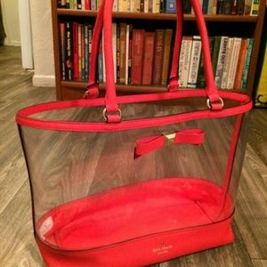 kate spade clear tote bag