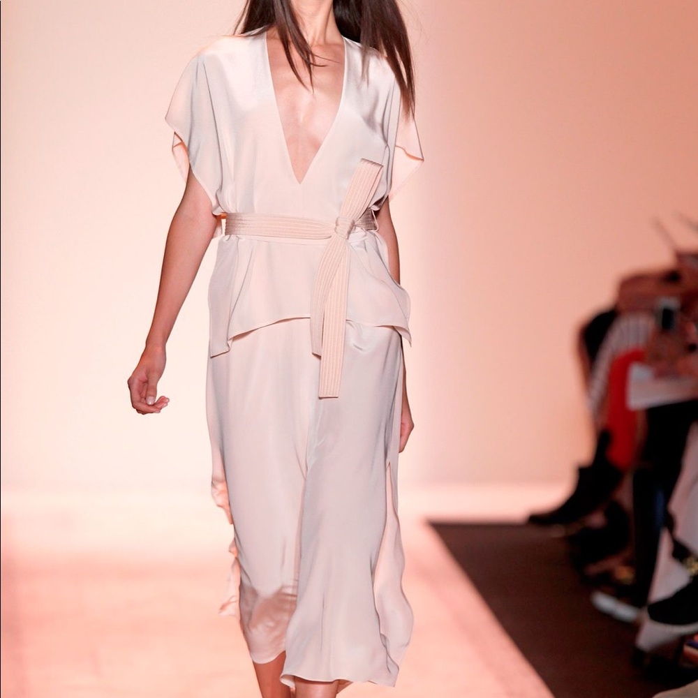 Blush Belted BCBG Runway Dress