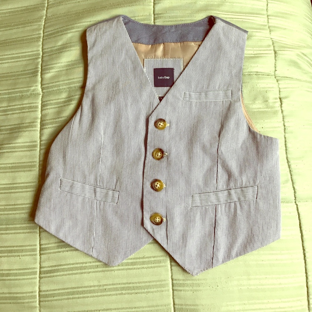 NWT Baby Gap pinstriped vest